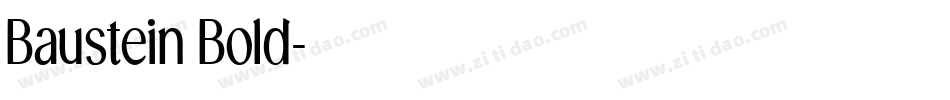 Baustein Bold字体转换